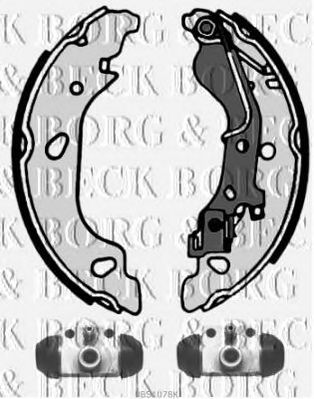 BORG & BECK bbs1078k -  Комплект тормозных колодок